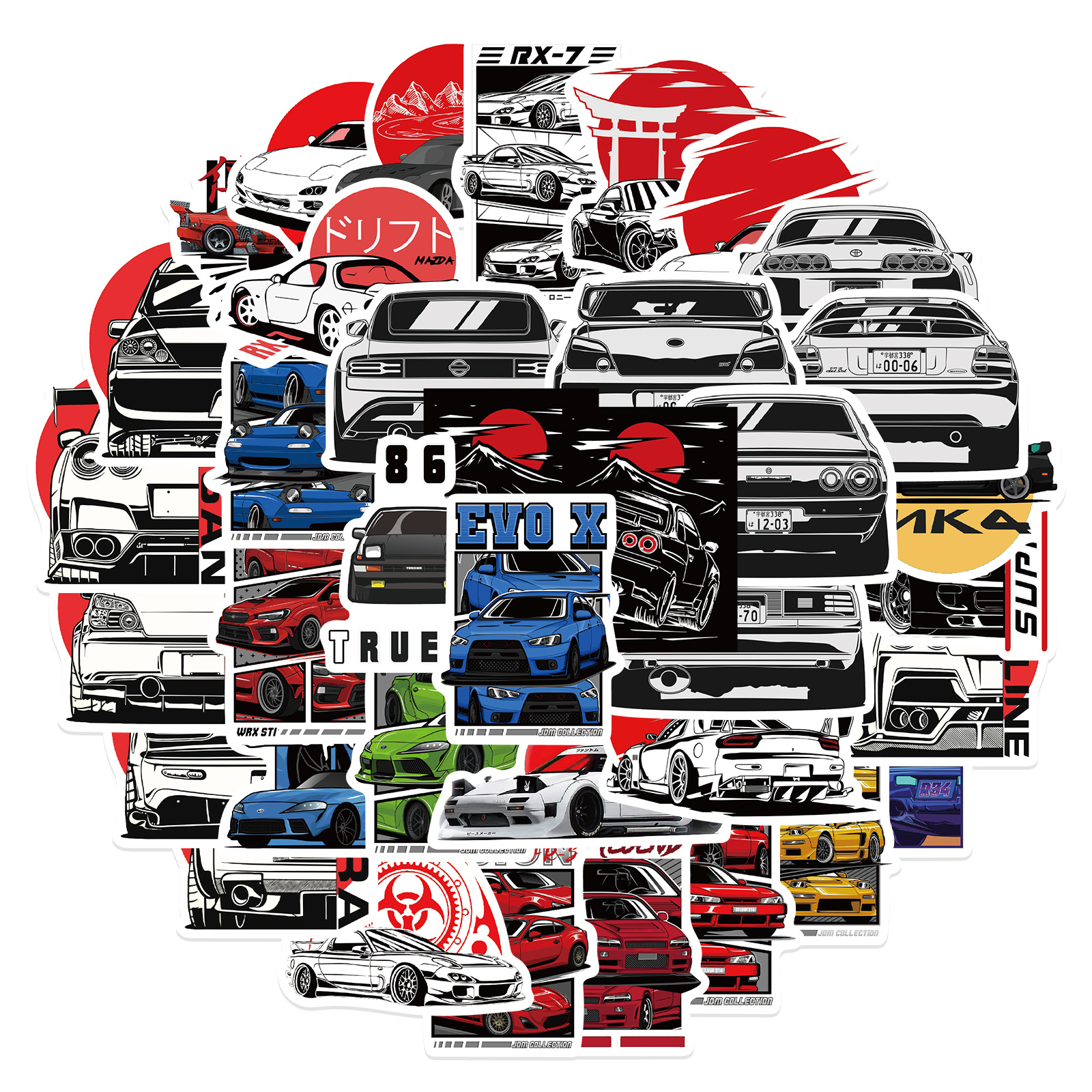 Sticker autocollant JDM voiture- - Déco Sticker Store-5.90€
