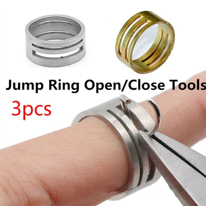 1pc Stainless Steel Ring Opener, Split Jump Ring, Closing Finger Tools, For  DIY Jewelry Making, Circle Bead Pliers ,Opening Helper Tools