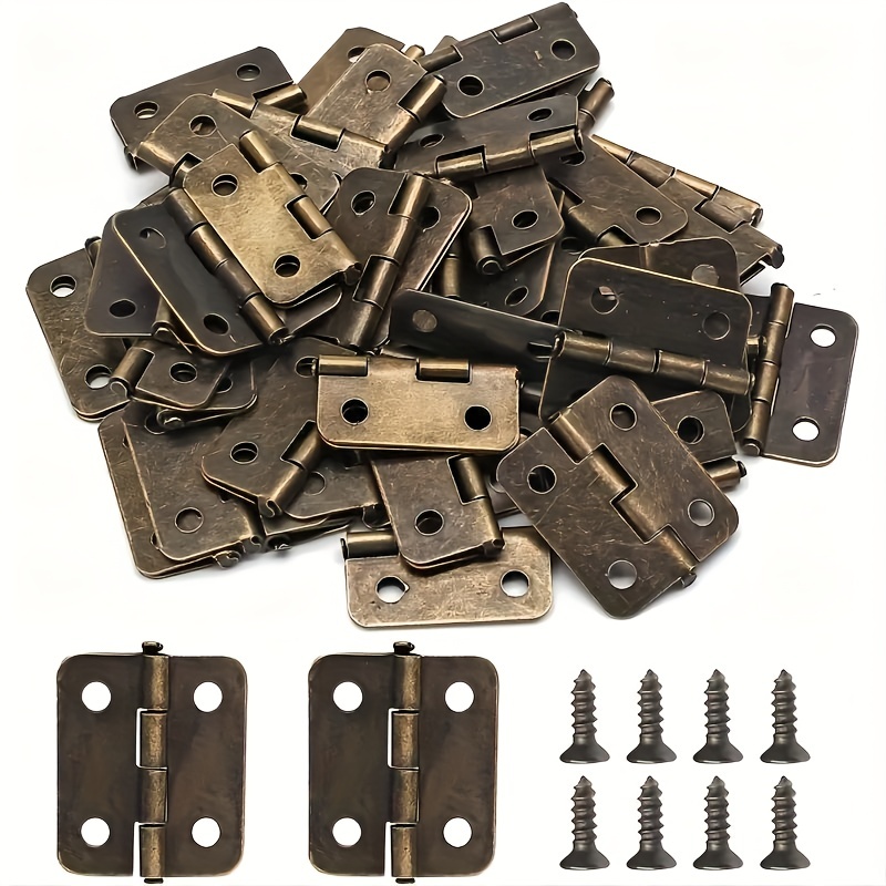 10x Brass Mini Hinges Small erfly Hinges For Wooden Jewelry Boxes Chests  Furniture 