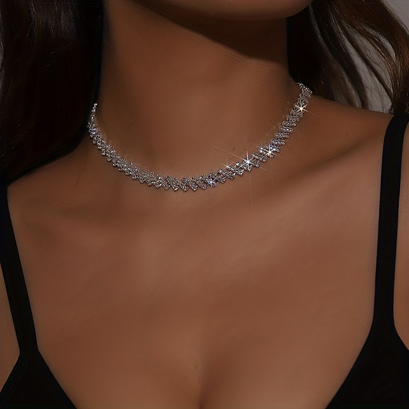 Diamant Halskette Frauen - Kostenlose Von Innerhalb Germany Tagen - Temu Rückgabe 90