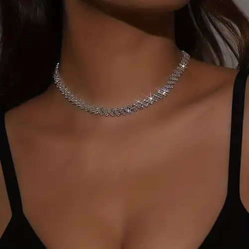 Diamant Halskette Frauen - Kostenlose Rückgabe Innerhalb Von 90 Tagen -  Temu Germany