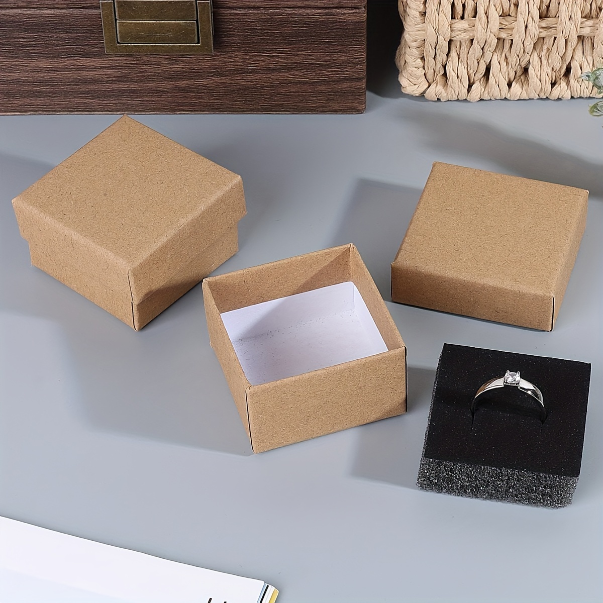 Delicate Gift Box Bulk Cardboard Jewelry Box Jewelry - Temu