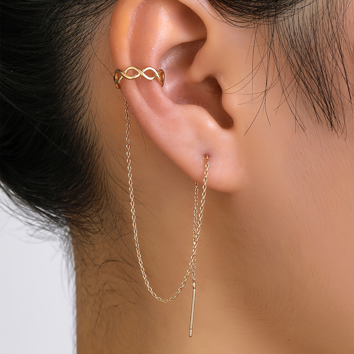 Earrings with store chain