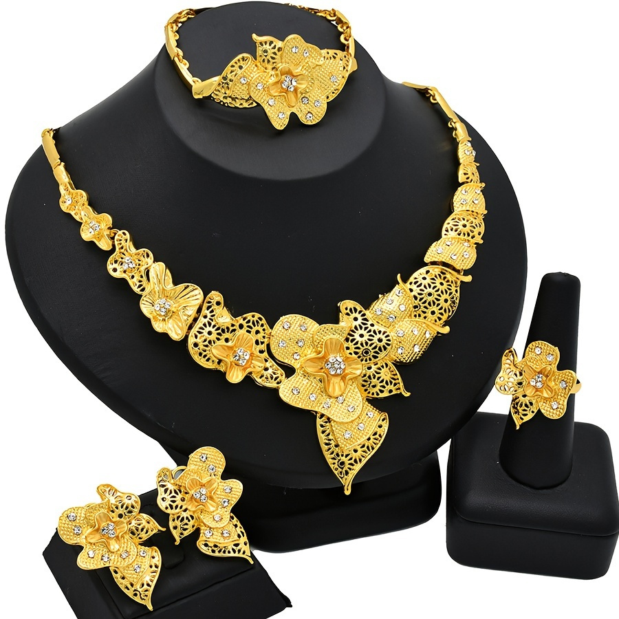 New gold necklace on sale set