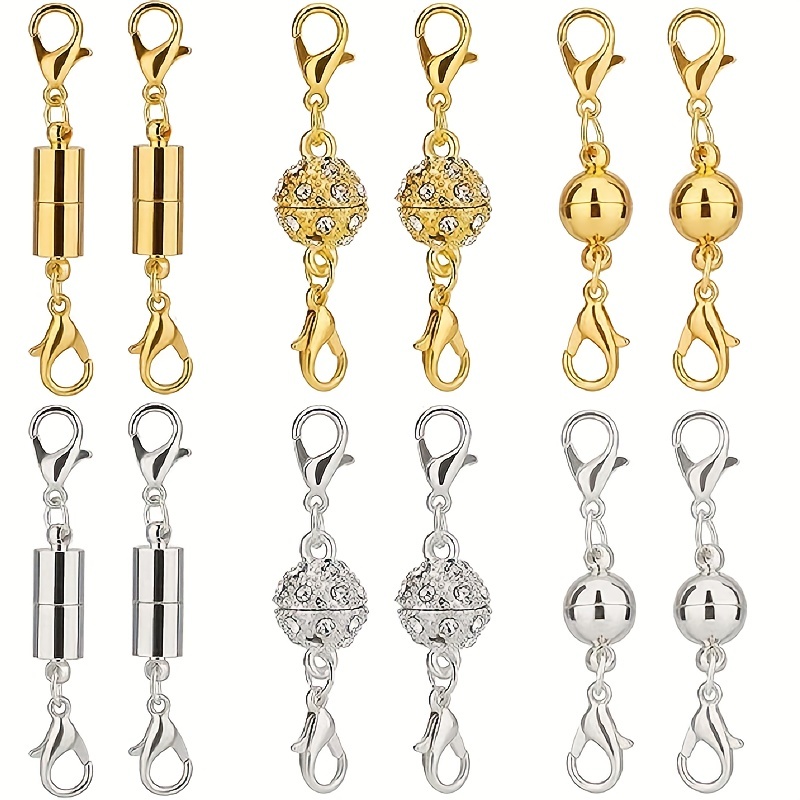 Magnetic Necklace Clasps And Closures 18k Gold And Silver Plated