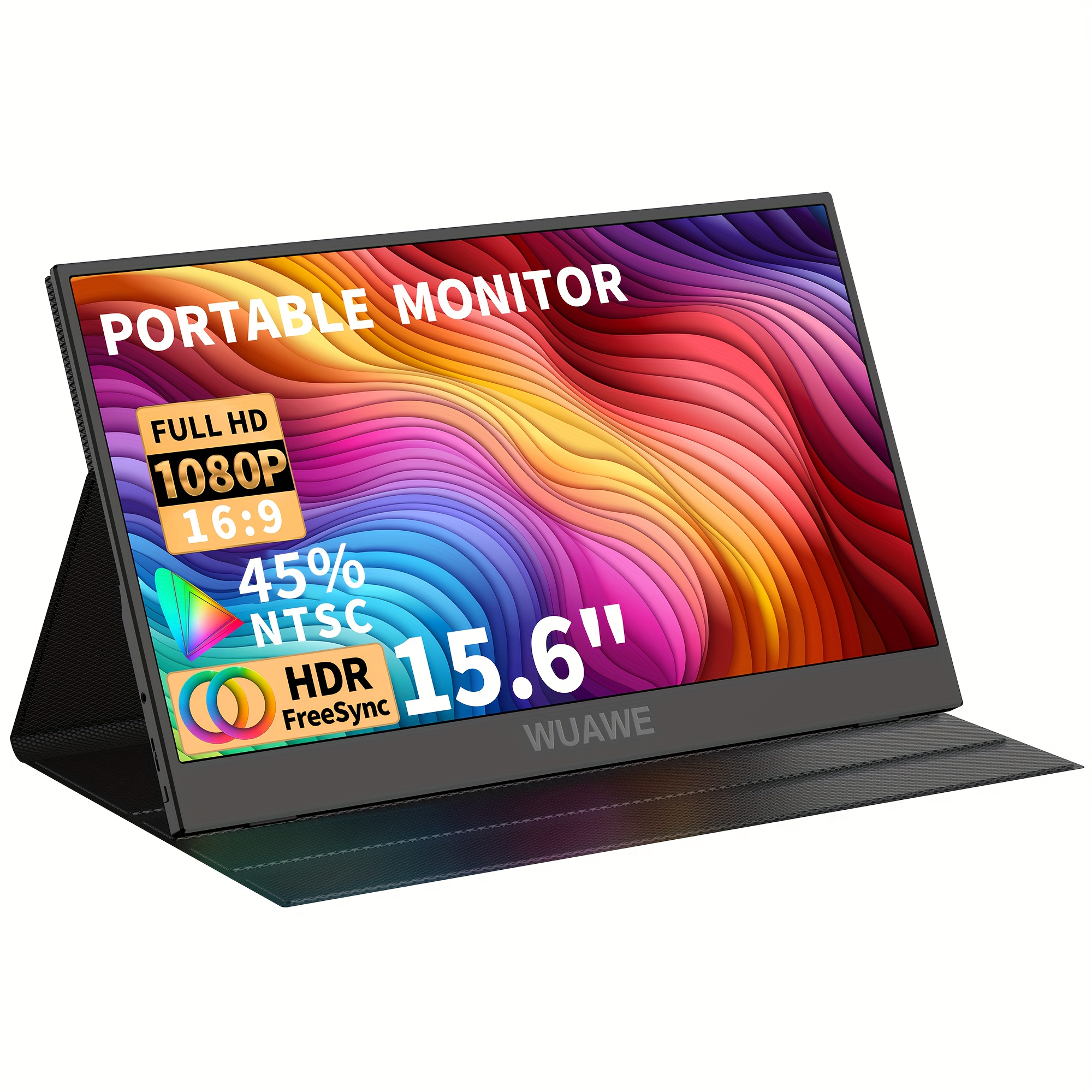 Monitor portátil de 16 pulgadas 2.5K 2560X1600 16:10 100% sRGB Monitor de  viaje HDMI USB-C Monitor portátil para computadora portátil MacBook PC