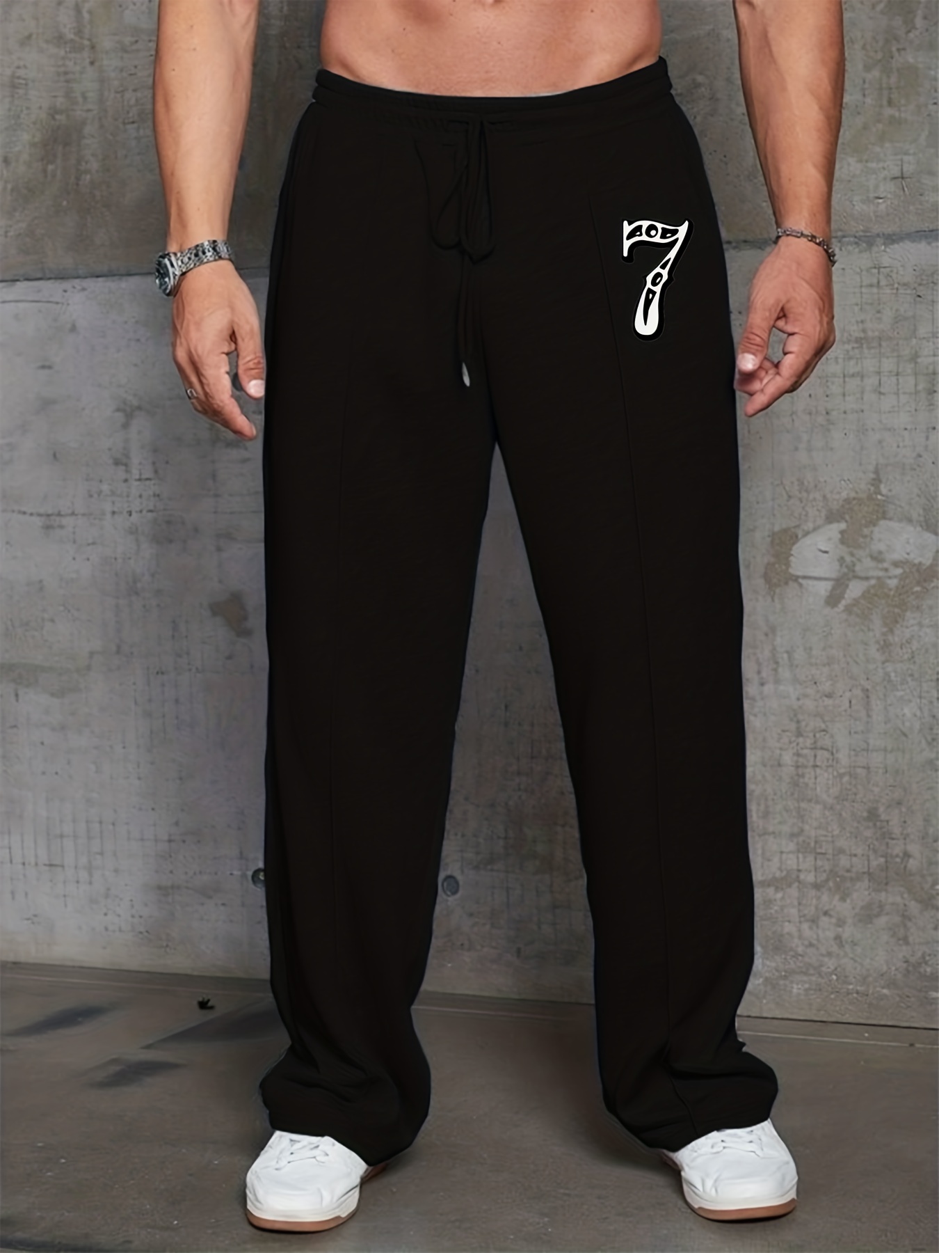 Plus Size Men's Track Pants Drawstring Sweatpants Athletic - Temu