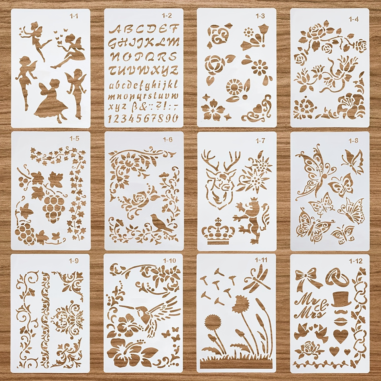  Drawing Stencils Set for Kids, 20 pcs DIY Drawing  Template,Bullet Journal Stencil,Over 300 Different Patterns,Reusable  Washable Craft : Arts, Crafts & Sewing