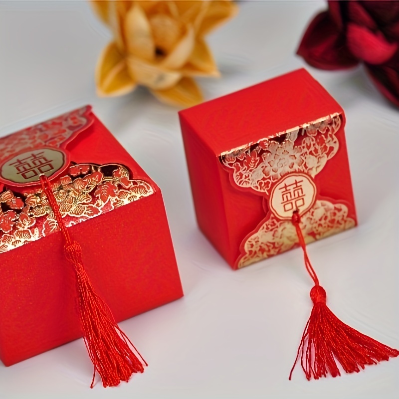 2022 New Portable Paper Gift Box Packaging 10pcs Wedding Gifts For