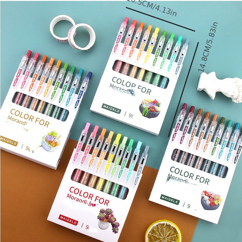 Morandi Color Series Boxed Press Gel Pen Portable Graffiti - Temu