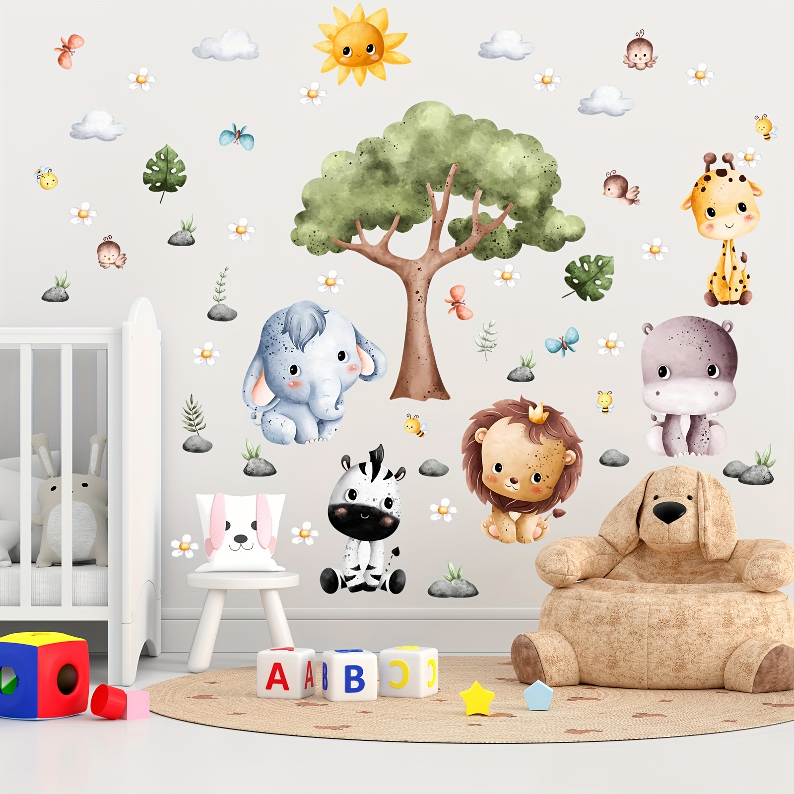 Fun & Educational Animal Alphabet Wall Decals - Perfect For Baby