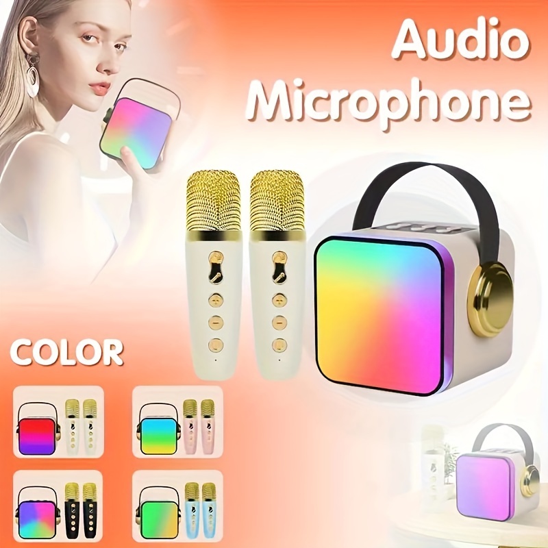 JYX Altavoz Karaoke Bluetooth con Micrófonos Inalámbrico, Sistema de PA  Portátil Recargable,TWS, Radio MP3 USB/TF/FM/REC para la Fiesta, altavoz  Bluetooth portátil para adultos : : Instrumentos musicales