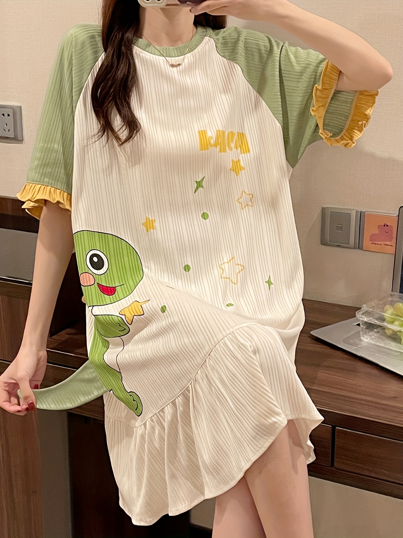 Kids Girls Roblox T-shirt Vestido Summer Nightdress Pijamas Sleepwear