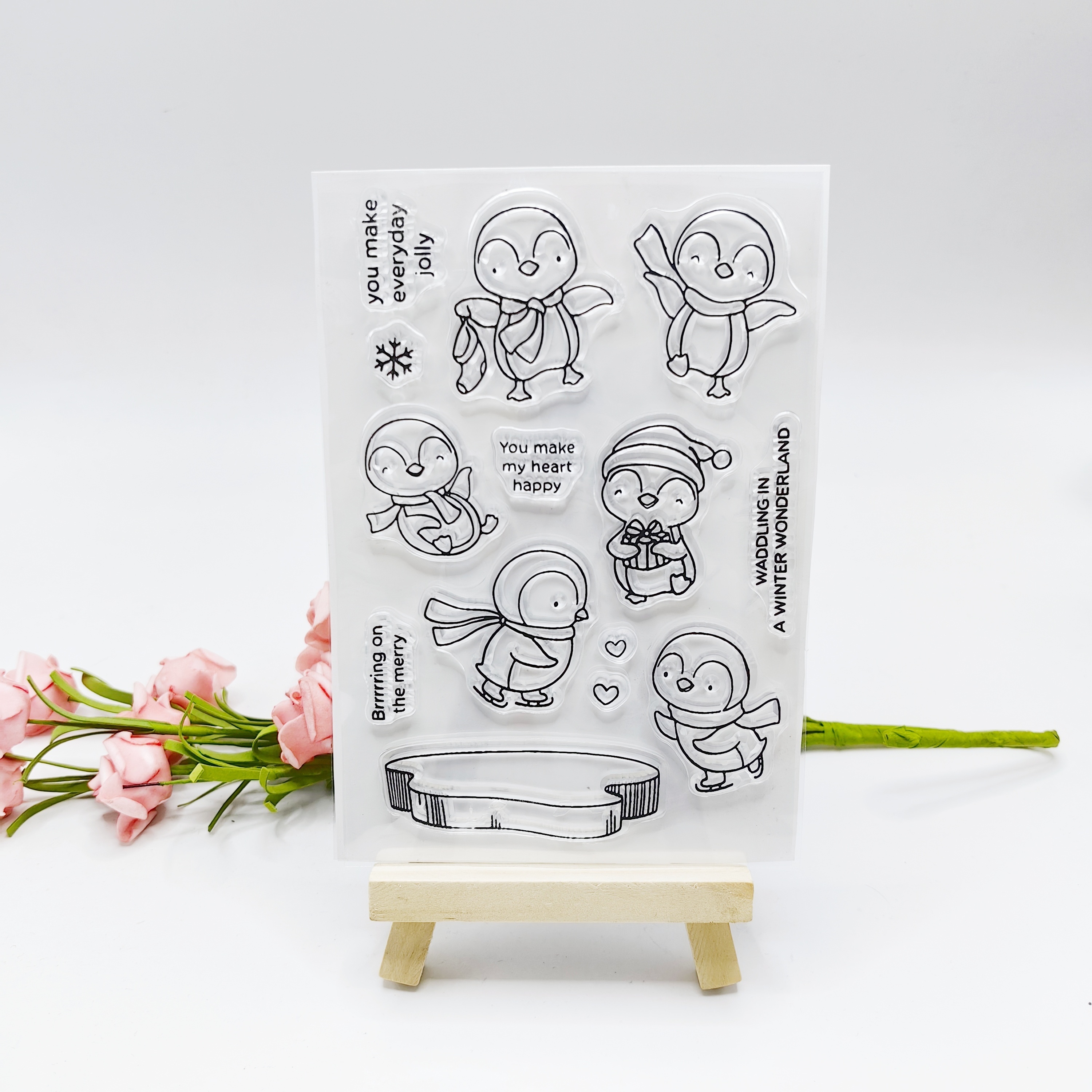 Winter Mailbox Silicone Clear Stamps For Diy Embossed Paper - Temu