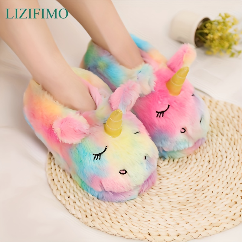 Unicorn sequin online slippers