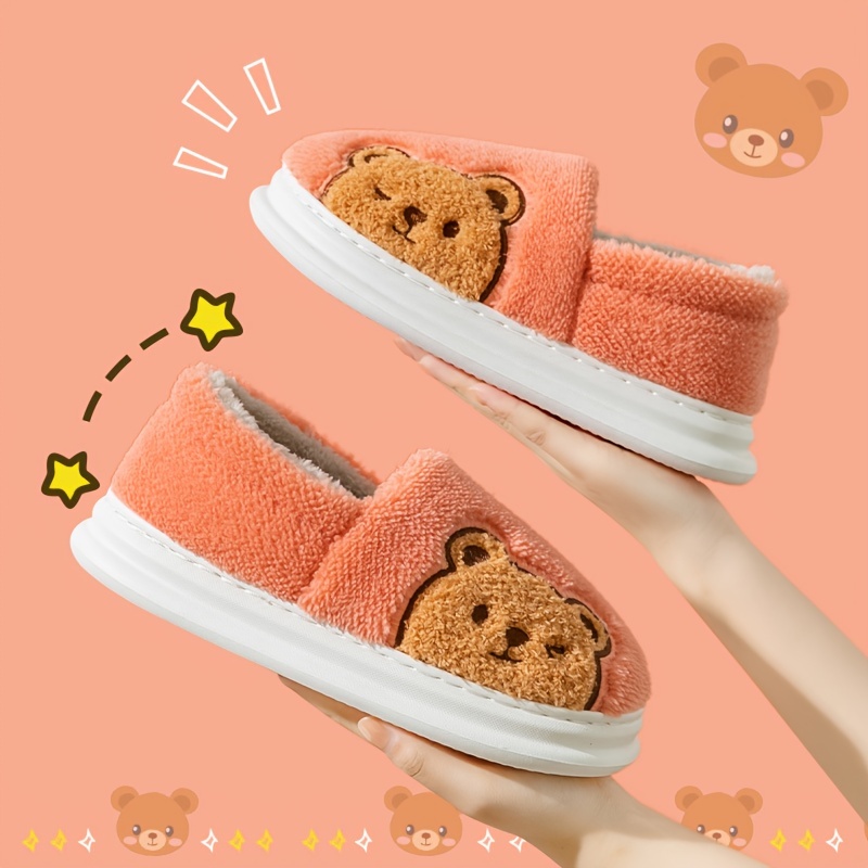 Blue teddy bear discount slippers