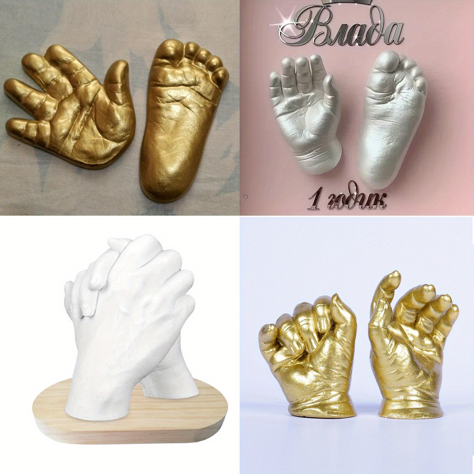 Diy Hand Casting Kit For Family Hand Mold Keepsake Sculpture