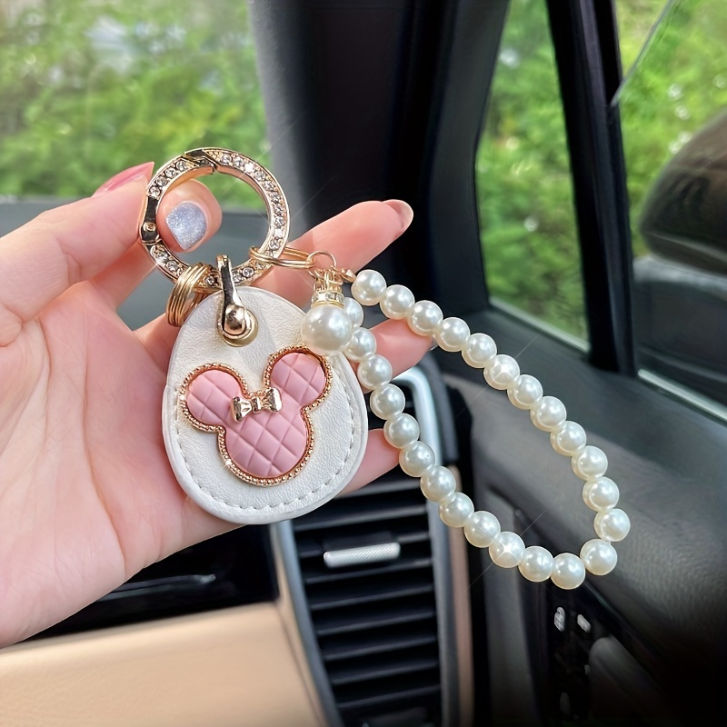 Pu Leather Owl Decor Bag Charm Keychain Key Ring Bag Pendant Ornaments For  Women Men Souvenir Birthday Gift - Temu