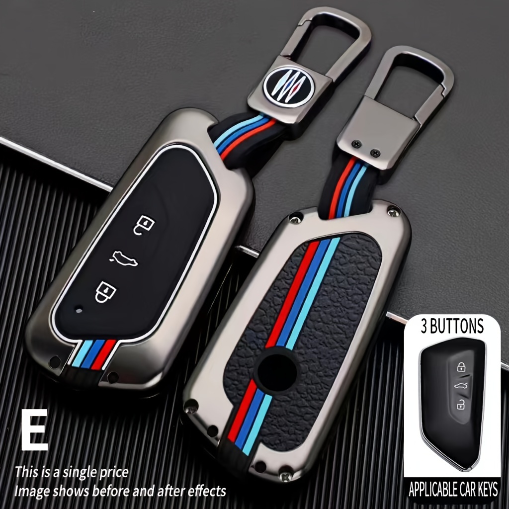 Funda para llavero VW Volkswagen Accesorios Beetle Eos Golf GTI Polo MK5  Santana Tiguan Scirocco Touran Skoda 2019 2018 2017 2016 Soporte para llave