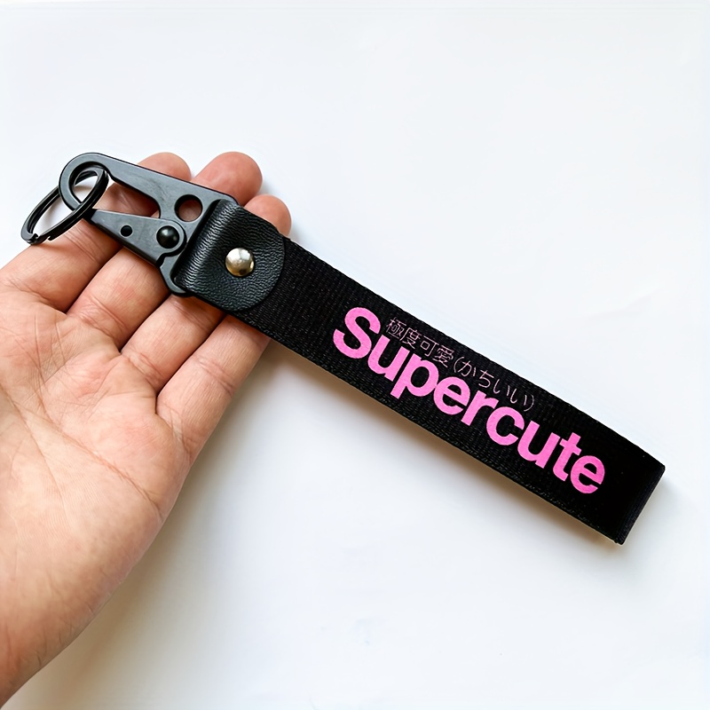 Accessories, Supreme Lanyard Red Nylon Keychain Id Holder