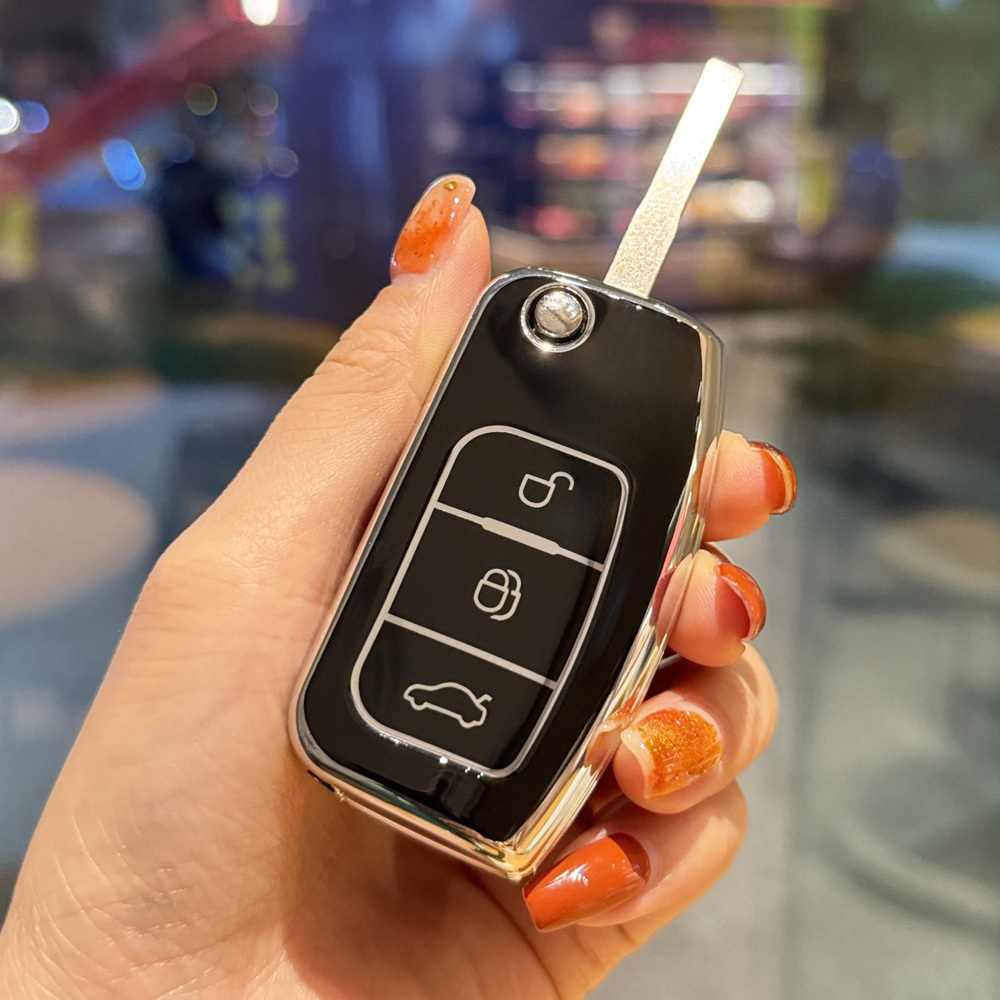 Zink legierung Auto Remote Key Case Cover Shell für Audi A3 Fernbedienung  schutz für Audi Q3 Schlüssel halter Schlüssel bund Autozubehör - AliExpress