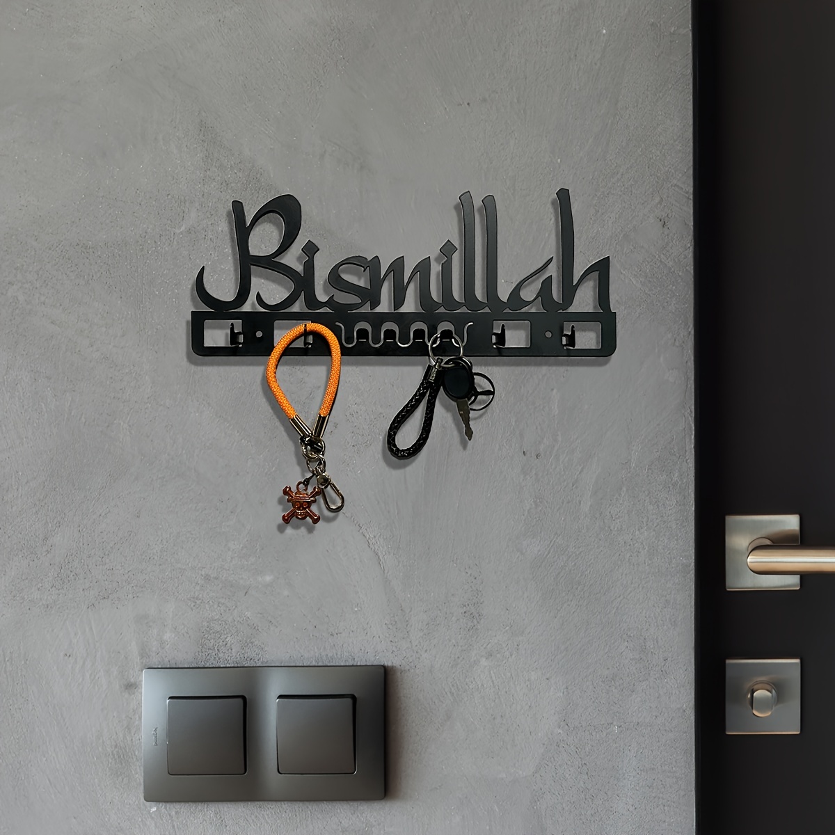 Schlüsselhalter Wand Schlüssel montiert Haken Wand Metall Schlüsselständer  Eingang Flur