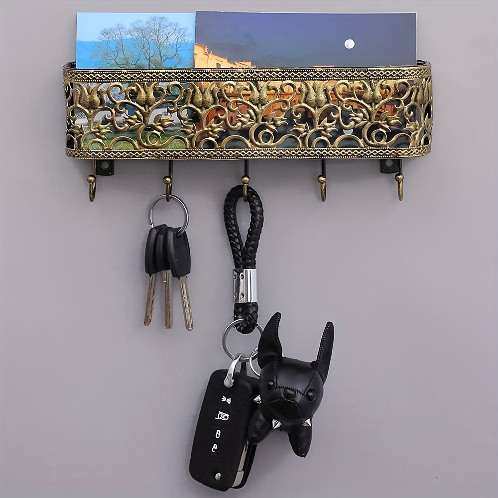 Colgador de llaves moderno para pared, soporte de llaves para pared con  estante, soporte de llavero para pared, organización de entrada, estante  para llaves -  México