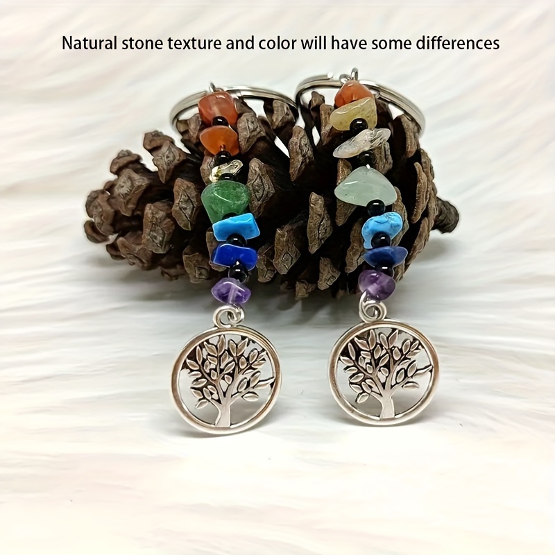Chakra Beads Charms Keychain/Backpack/Tassel/Lotus Flower Charm