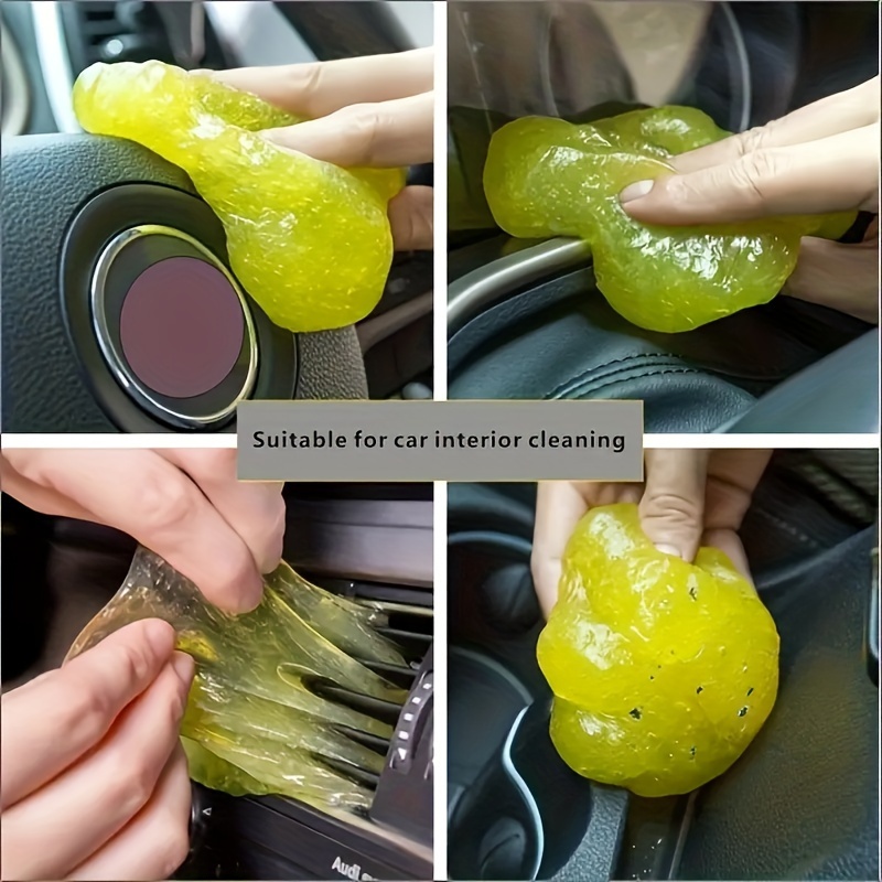 1/2 Bottles, Car Cleaning Soft Adhesive, Car Interior Air Vent Cleaning  Keyboard Remote Control Crevice Dust Sticky Remover Adhesive