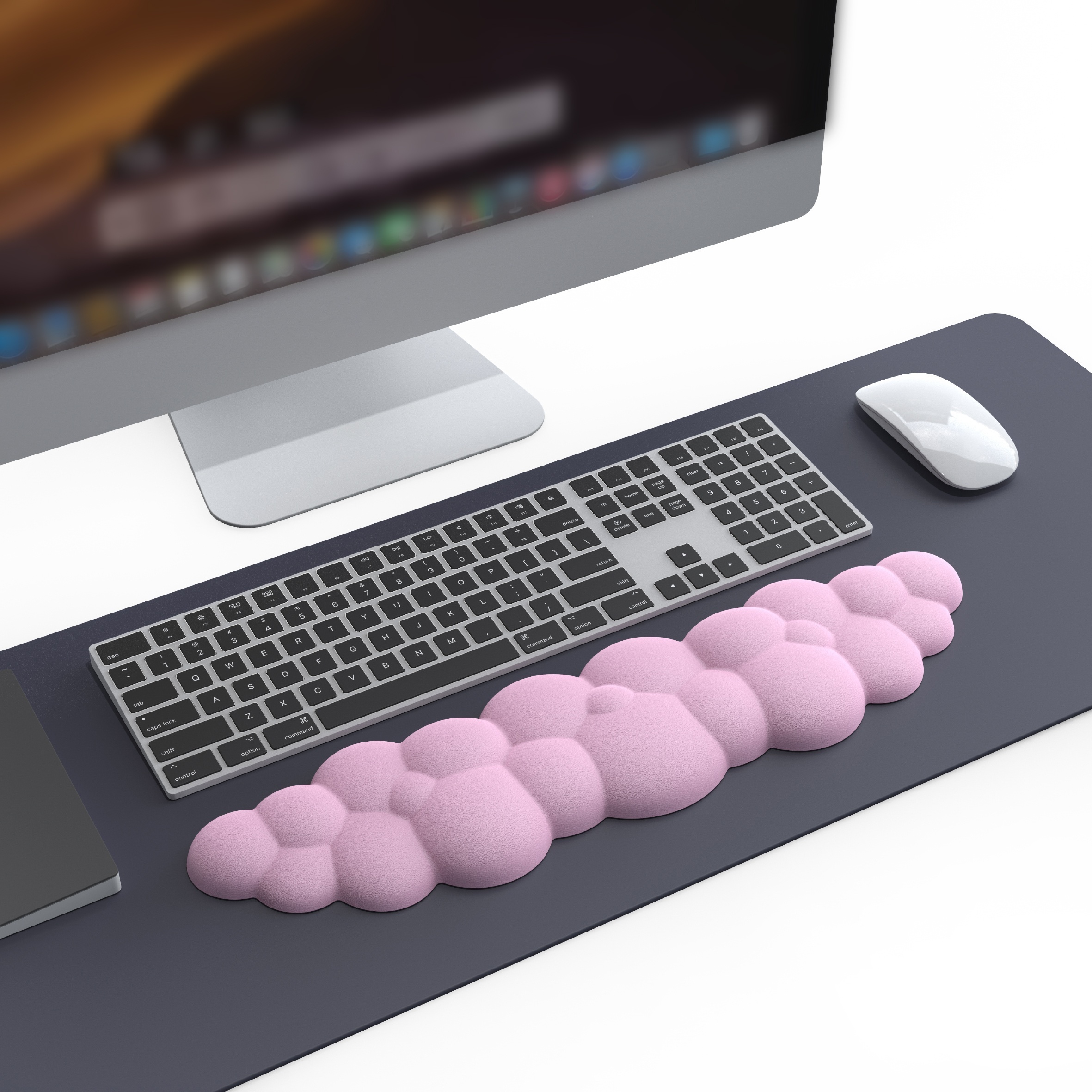 Anti-Slip Keyboard Pad Anti-Rutsch-Tastatur-Pad- With Office Software  Pattern Shortcut Non-Slip Lock Edge Keyboard Mouse Pad - AliExpress