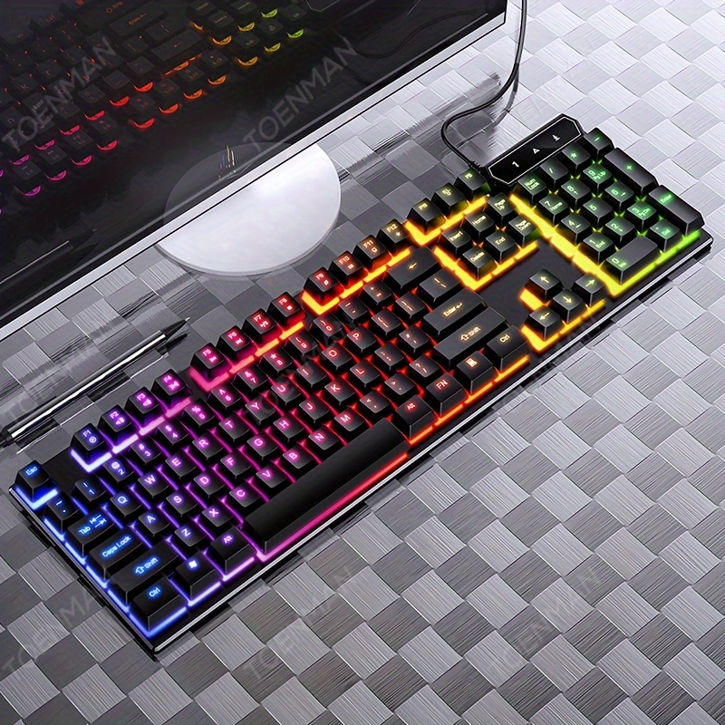 YINDIAO K600 Teclado Com Fio USB Para Jogos De E-sports, Digitação Em Casa,  Escritório, Computador De Mesa E Notebook - Temu Portugal