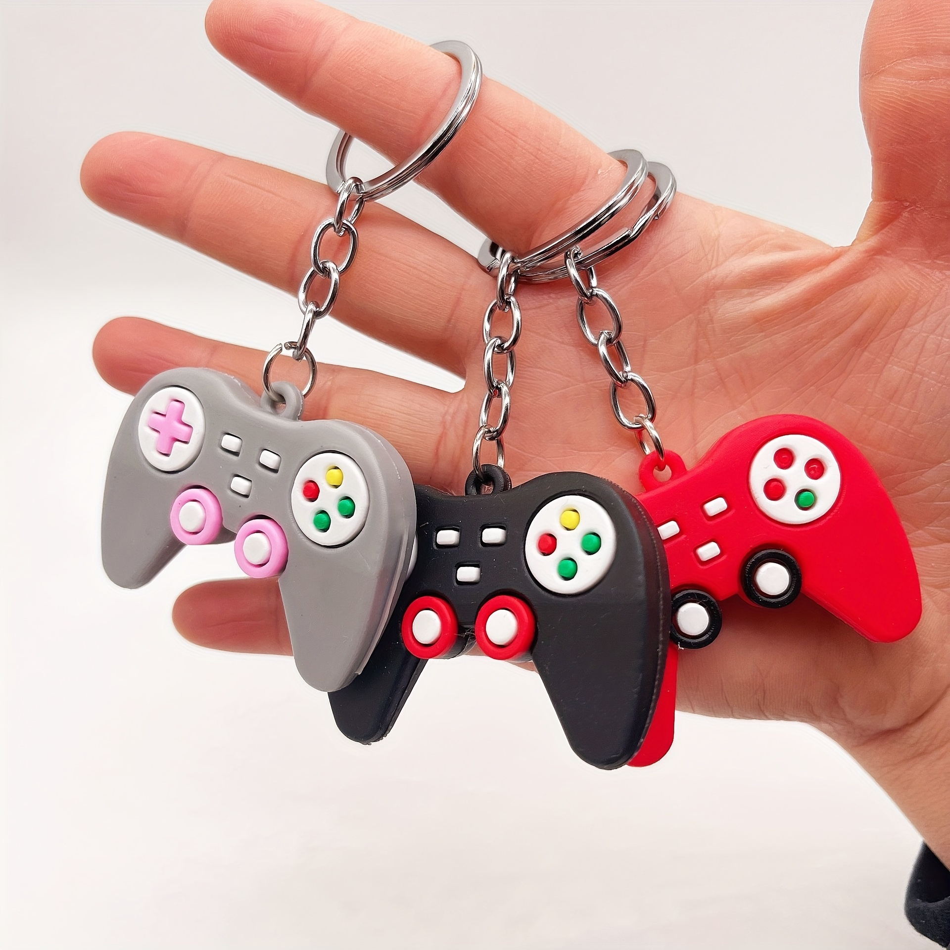 1pc PVC Individual Game Machine Keychain Mini Cartoon Game Console Gamepad  Keychains for Boy Bag Pendant Car Key Birthday Gifts - AliExpress