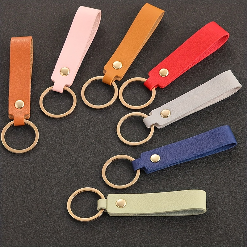 China 10pcs Leather Keychain Blank MDF Keychain Sublimation Heat Transfer Keychain Kit Jewelry Making, Women's, Size: One size, Black