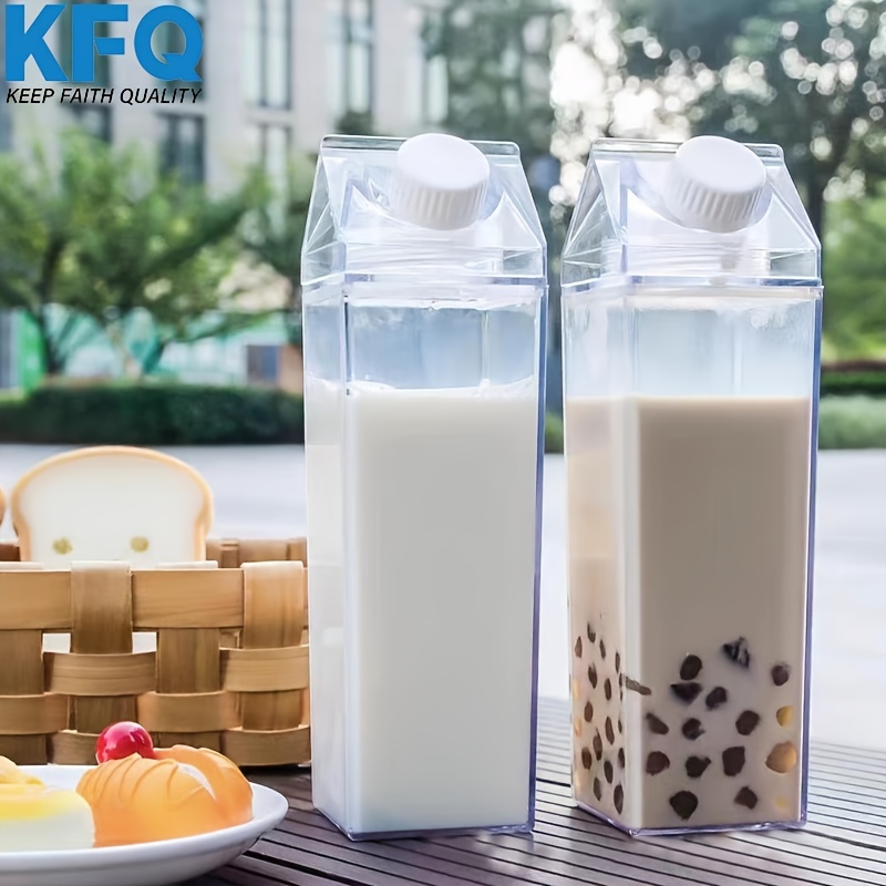 Cute Glass Milk Box With Straw Heat Resistant Cartoon Mini Square Milk  Container Cup 380ml Water Cup Kawaii Mug Kawaii Bottle - Glass - AliExpress
