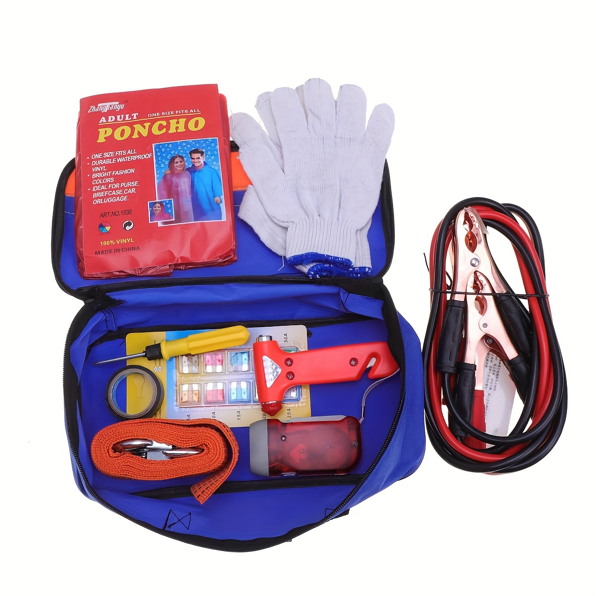 Temroad Auto Emergency Kit Set Car Tool Bag Vehicle Safety Kit Portable Roadside