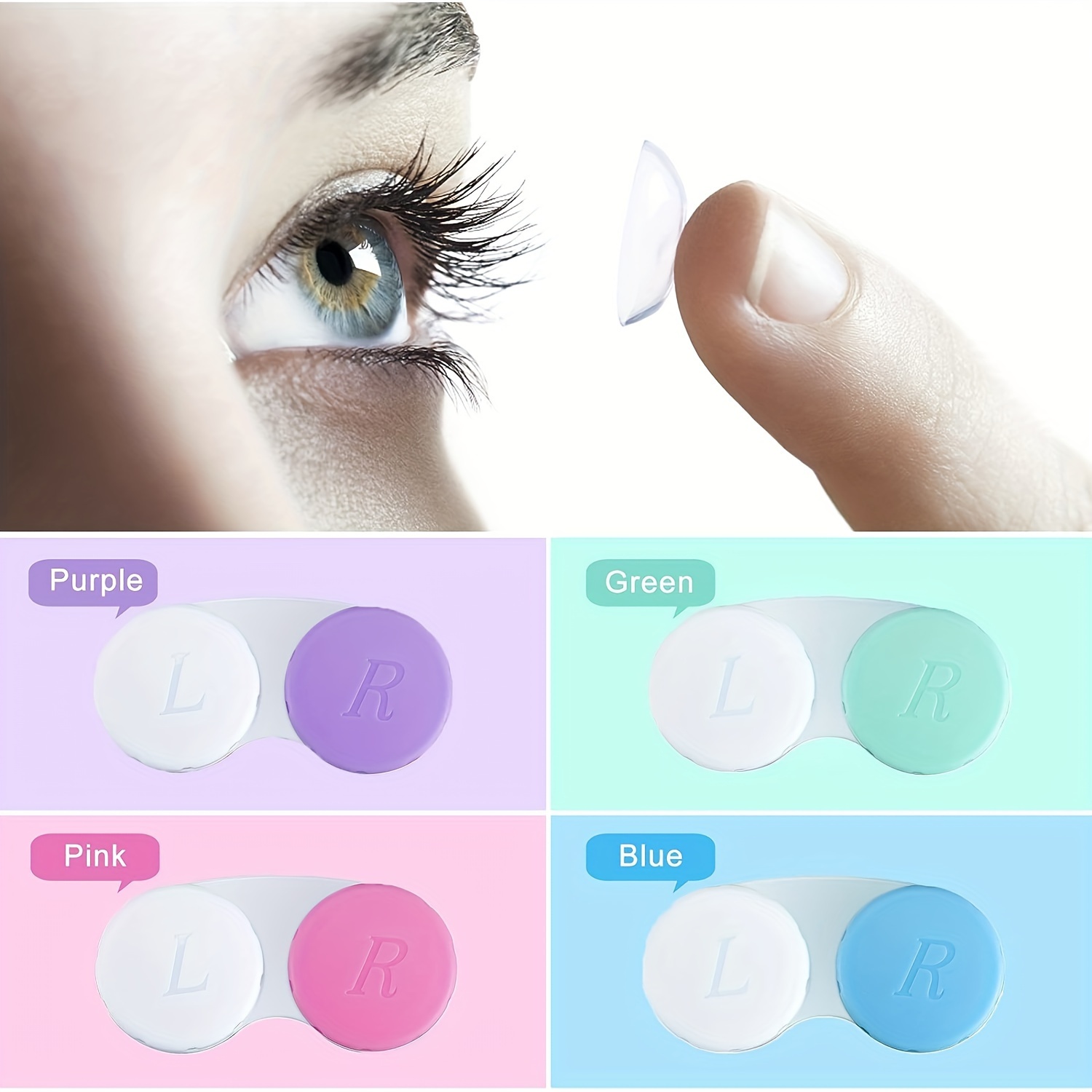 Cartoon Cute Containers For Contact Lenses Portable For Wholesale