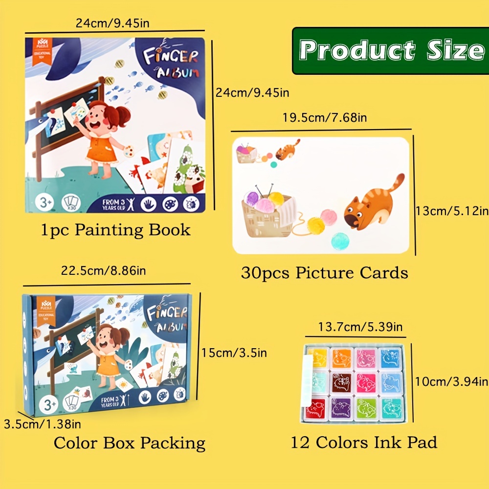 Funny Finger Painting Kit Kids Finger Paint Tool Kit Kids Washable