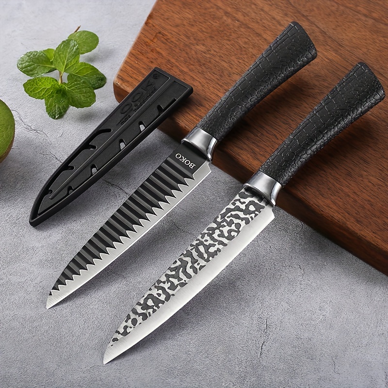 Modern Ceramic Knife Set With Sheaths Includes Chef Knife - Temu