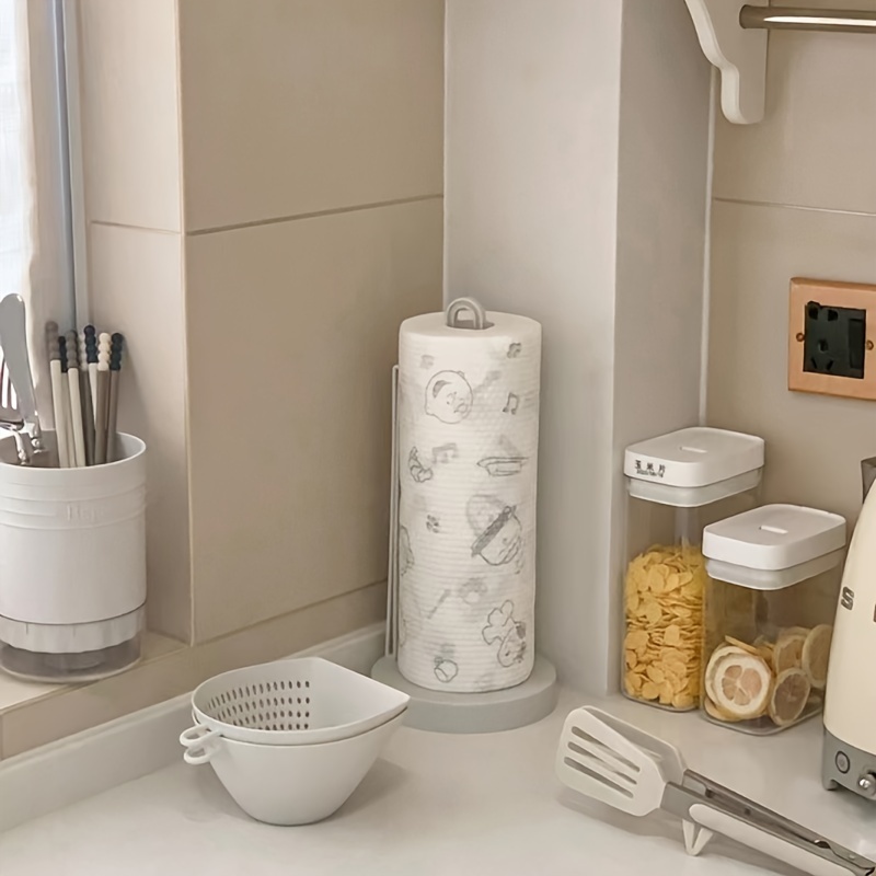 Paper Towel Holder Dispenser Under Cabinet, Paper Roll Holders, No  Drilling, For Kitchen Bathroom, Hanging Paper Towel Rack Hanger Over The  Door - Temu