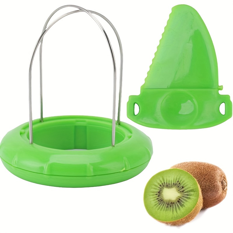 1PC Creative Multifunctional Fruit Dicer Kiwi Cut Kiwi Peel Kiwi Fruit ABS  304 Stainless Steel kitchen