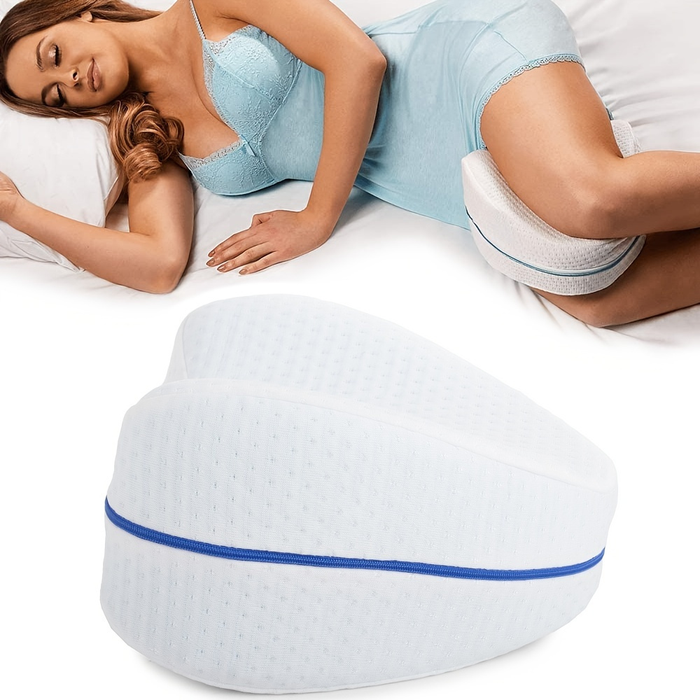 Cushy Form Knee Pillow for Side Sleepers - Standard Orthopedic Wedge Pillow  Leg