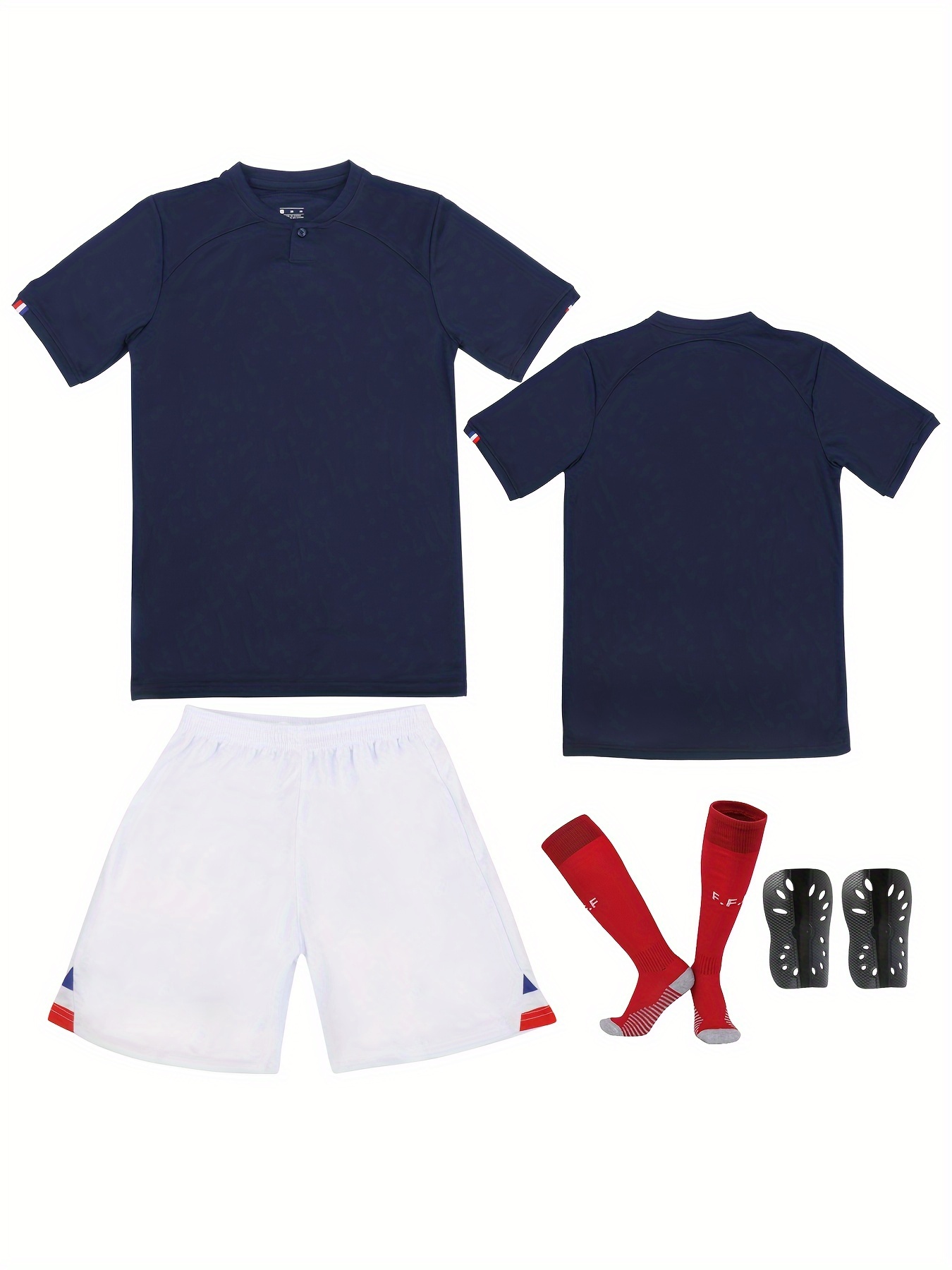 2 Piezas/conjunto Camiseta Fútbol N. ° 7 Pantalones Cortos - Temu Spain