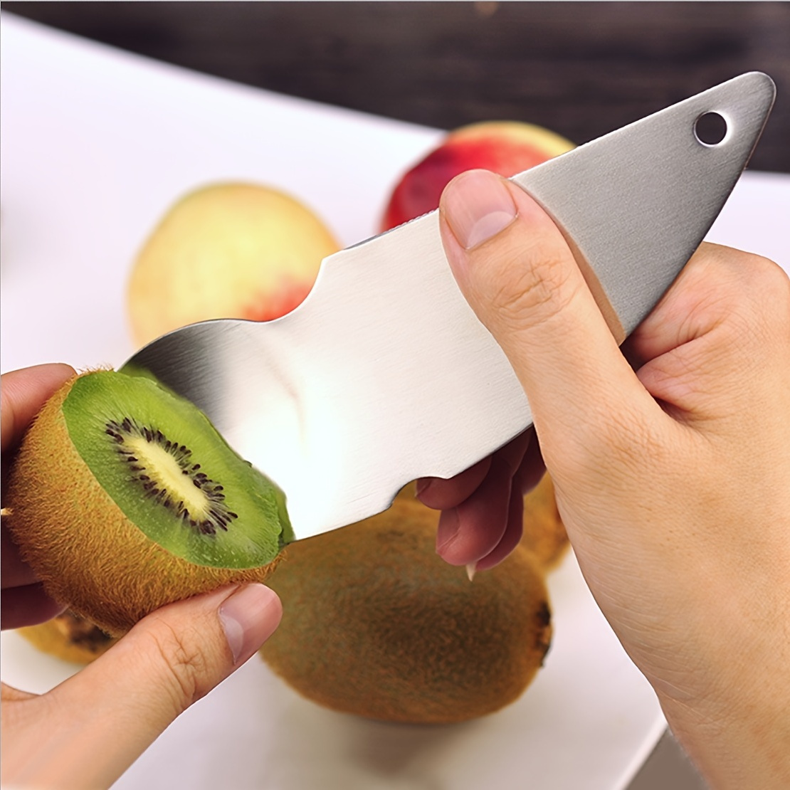 Fruit Tool Stainless Steel Kiwi Fruit Knife Digging Pulp Peeling Scoop Tool  Kiwi Fruit Digging Spoon Kiwi Fruit Digging Knife - Temu