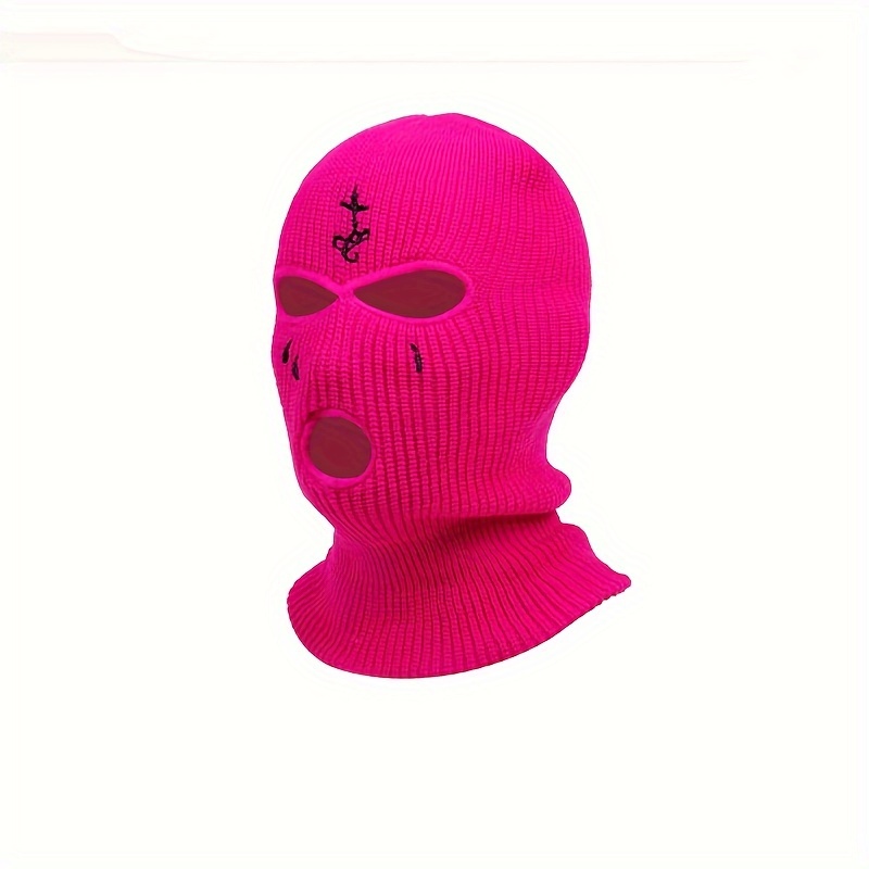 Three Hole Full Face Ski Mask Winter Cap Balaclava Beanie Tactical  Two-color Hat