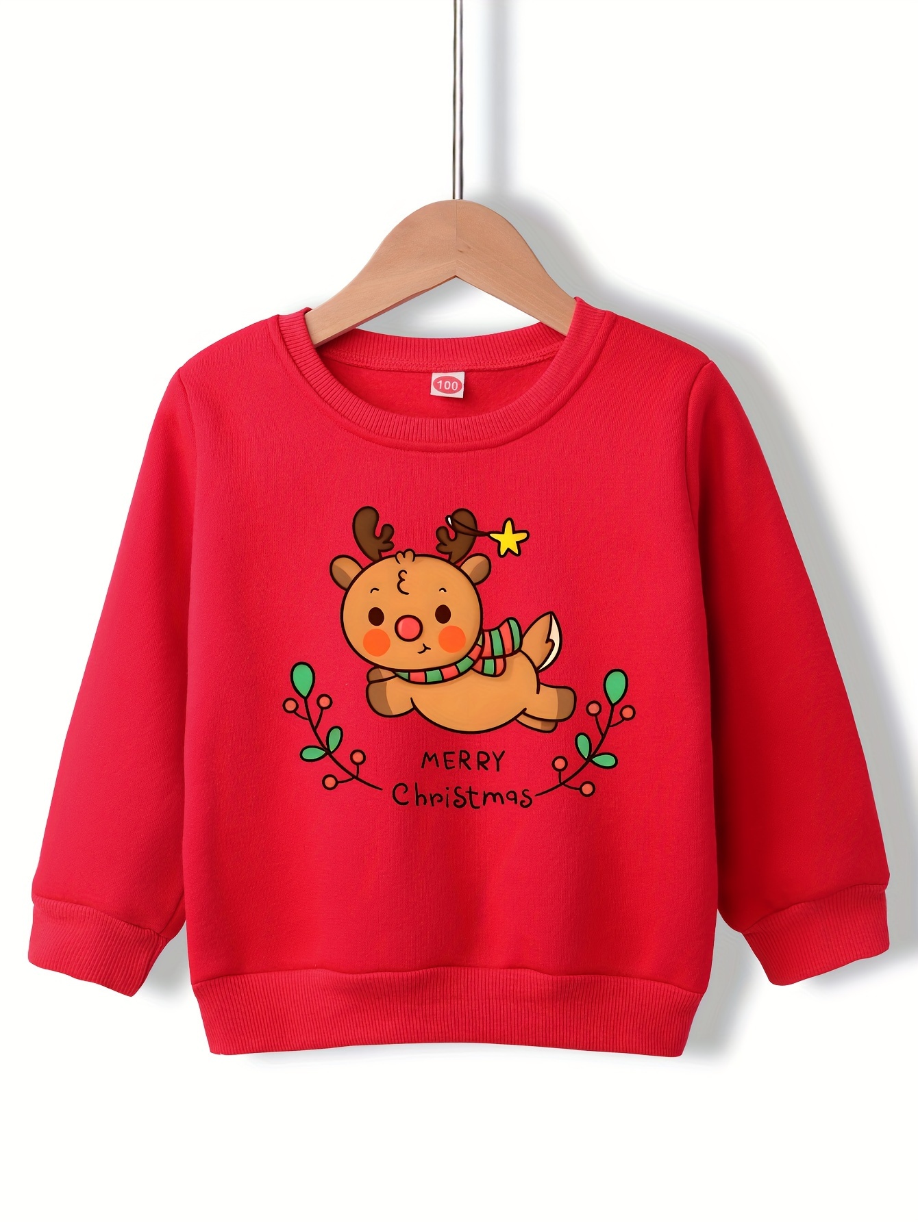 Boys Long Sleeve Reindeer Fairisle Sweater - Holiday Express