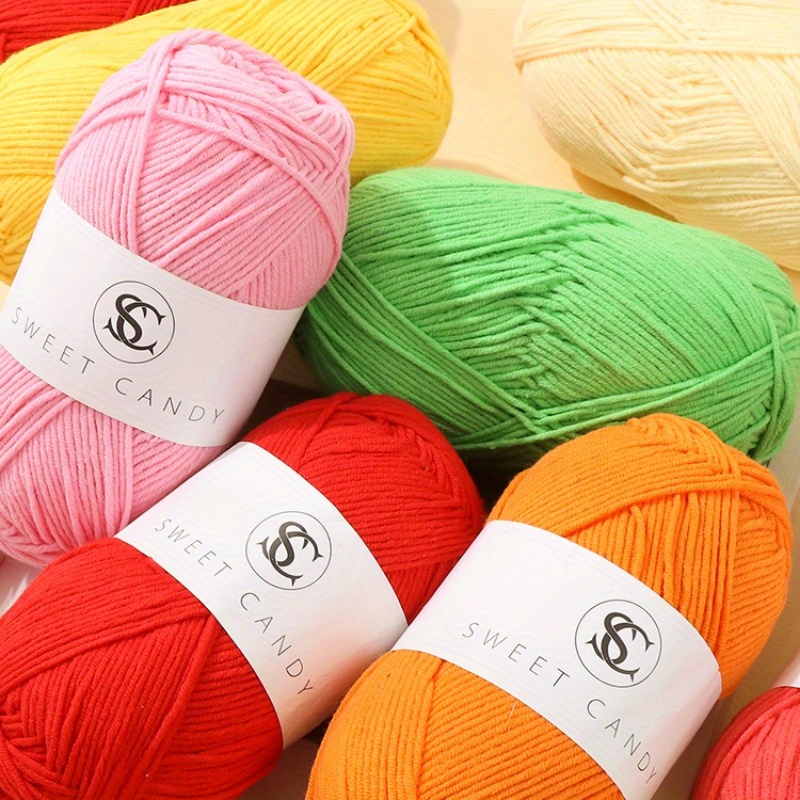 50G Candy Bean Handknitting Yarn Winter Warm Soft Wool Yarn for