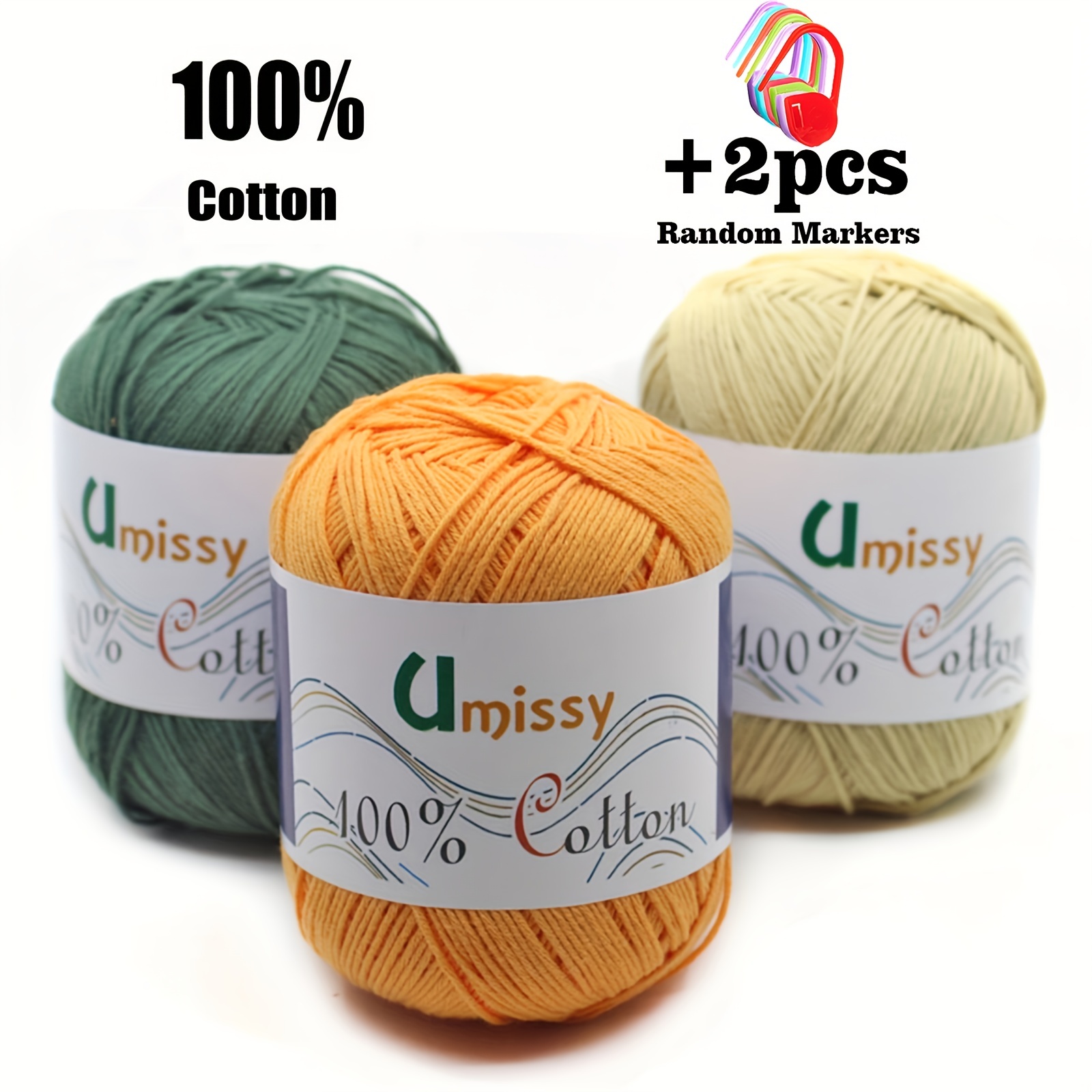 2pcs Threads for Knitting Yarn Fancy T-shirt Yarn Embrodierry Thread Crochet  Yarn Cotton Hilos Para Tejer A Ganchillo Crochet