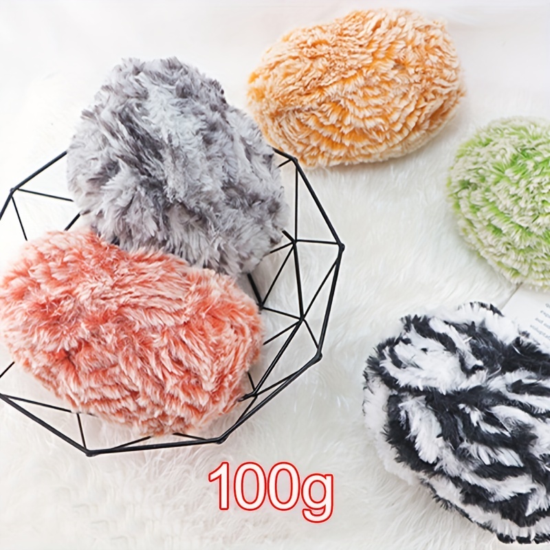 1 Skein Soft Plush Coral Fleece Yarn Crochet Polyester Yarn For Sweater  Vest Scarf - Yarn - AliExpress