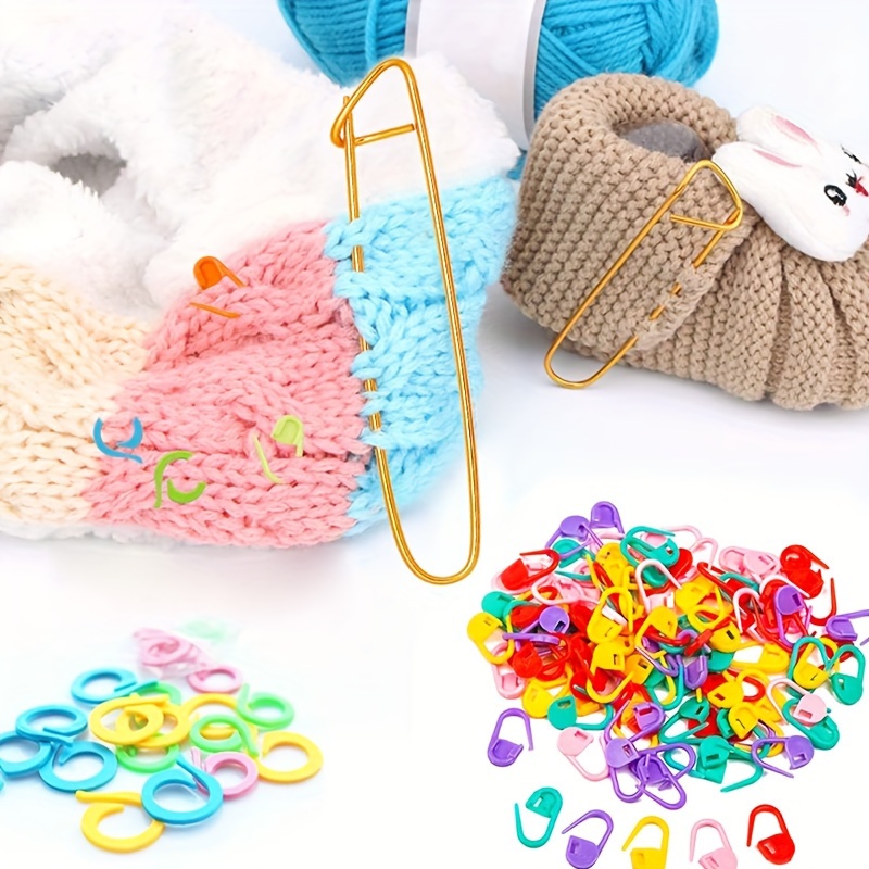 Comprar alfileres de crochet Marcadores de puntadas de tejer imperdibles de  plástico marcadores de crochet soportes de puntadas para crochet