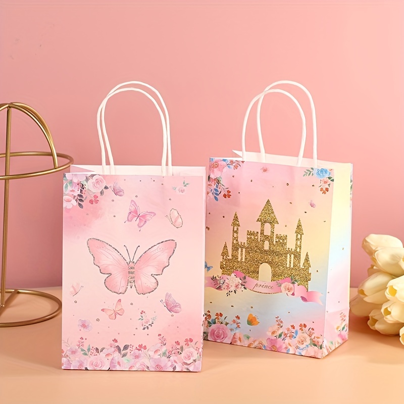 Cmecial 25Pcs Thickened Butterfly Favor Bags, Birthday Goodie Bags for Kids  Birthday Party Bags, Party Favor Bags for Kids Birthday, Small Gift Bags